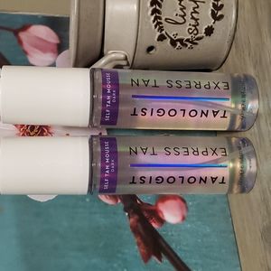 Tanologist Express Self Tan Mousse, Dark Tan Full Size New Sealed 2 Piece Lot